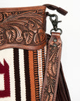 American Darling ADBGZ675 Signature Crossbody Hand Tooled Saddle Blanket Genuine Leather Women Bag Western Handbag Purse