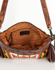 American Darling ADBGZ677 Signature Crossbody Hand Tooled Saddle Blanket Genuine Leather Women Bag Western Handbag Purse