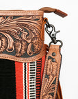 American Darling ADBGZ678 Signature Crossbody Hand Tooled Saddle Blanket Genuine Leather Women Bag Western Handbag Purse
