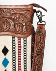 American Darling ADBGZ685 Signature Crossbody Hand Tooled Saddle Blanket Genuine Leather Women Bag Western Handbag Purse
