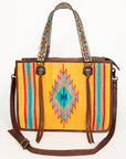 American Darling ADBG1033A Tote Saddle Blanket Genuine Leather women bag western handbag purse