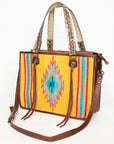American Darling ADBG1033A Tote Saddle Blanket Genuine Leather women bag western handbag purse
