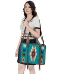 American Darling ADBG1033A Tote Saddle Blanket Genuine Leather women bag western handbag purse