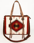 American Darling ADBG1033A Tote Saddle Blanket Genuine Leather women bag western handbag purse