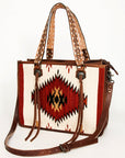 American Darling ADBG1033A Tote Saddle Blanket Genuine Leather women bag western handbag purse