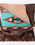 American Darling ADBG1036 Crossbody Saddle Blanket Genuine Leather Women Bag Western Handbag Purse