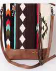 American Darling W. Wool Saddle Blanket & Genuine Leather W. Crossbody