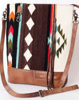 American Darling W. Wool Saddle Blanket & Genuine Leather W. Crossbody