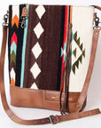 American Darling W. Wool Saddle Blanket & Genuine Leather W. Crossbody
