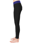 Small Irideon Lightweight Compressive Fabric Kids Synergy Tights Black Azurite