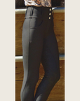Black Silicone Grip Breeches with Belt Loops