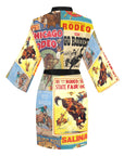 Vintage Rodeo Poster Women's Lounge Kimono Robe