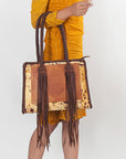 American Darling Hand Tooled Genuine Leather Women Bag Western Handbag Purse