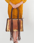 American Darling Hand Tooled Genuine Leather Women Bag Western Handbag Purse