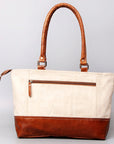 OHLAY KB460 TOTE Upcycled Canvas Genuine Leather women bag western handbag purse