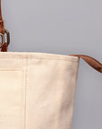 OHLAY KB460 TOTE Upcycled Canvas Genuine Leather women bag western handbag purse