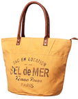 OHLAY KB467 TOTE Upcycled Canvas Genuine Leather women bag western handbag purse