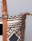 OHLAY WEEKENDER Upcycled Wool Upcycled Canvas Hair-on Genuine Leather women bag western handbag purse