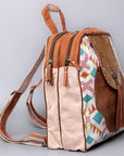 OHLAY KB479 Backpack Upcycled Canvas Hair-On Genuine Leather women bag western handbag purse