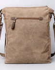 OHLAY KB489 Cross Body Upcycled Wool Upcycled Canvas Hair-On Genuine Leather women bag western handbag purse