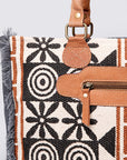 OHLAY KB491 TOTE Upcycled Wool Upcycled Canvas Genuine Leather women bag western handbag purse