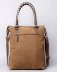 OHLAY KB492 TOTE Upcycled Wool Upcycled Canvas Genuine Leather women bag western handbag purse