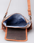OHLAY KB494 Cross Body Upcycled Wool Upcycled Canvas Hair-On Genuine Leather women bag western handbag purse