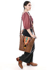 ADBG1047 American Darling Tote Saddle Blanket Genuine Leather women bag western handbag purse