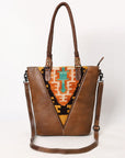 ADBG1047 American Darling Tote Saddle Blanket Genuine Leather women bag western handbag purse