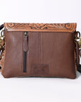 Ohlay Bags KBK138 Clutch Hand Tooled Hair-On Genuine Leather Women Bag Western Handbag Purse