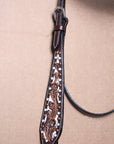 HILASON Western Horse Headstall Tack Genuine American Leather Brown