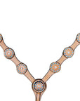 HILASON Western Horse Headstall Breast Collar Tack Set Genuine American Leather