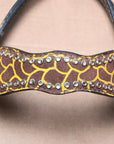 HILASON Western Horse Genuine American Leather Headstall Cheetah