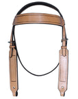 Hilason Western Horse Headstall Bridle American Leather Tan