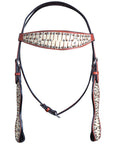 Hilason Western Horse Headstall Bridle American Leather Tan