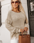 Dakota Boho Tasseled Knitted Sweater