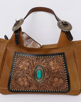 ADBGI225 American Darling Hand Tooled Genuine Leather Women Bag Western Handbag Purse