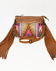 American Darling Cross Body Hand Tooled Saddle Blanket Genuine Leather Women Bag Western Handbag Purse