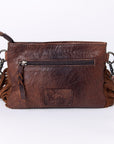 American Darling Small Crossbody Hand Tooled Hair On Genuine Leather Women Bag Western Handbag Purse