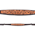 Bar H Equine Genuine Western American Leather Horse Premium Headstall & Breast Collar Set