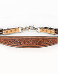 Bar H Equine Genuine Western American Leather Horse Premium Headstall & Breast Collar Set