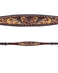 Bar H Equine Genuine Western American Leather Horse Premium Headstall & Breast Collar Set