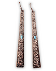 Frills Dangle Fashion Earrings - Copper