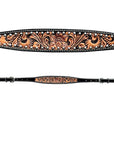Bar H Equine Genuine Western American Leather Horse Premium Headstall & Breast Collar Set