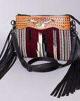 American Darling Cross Body Hand Tooled Saddle Blanket Genuine Leather Women Bag Western Handbag Purse