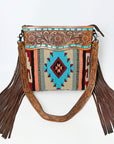 American Darling ADBGZ700 Crossbody Hand Tooled Saddle Blanket Genuine Leather Women Bag Western Handbag Purse