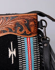 American Darling Cross Body Hand Tooled Saddle Blanket Genuine Leather Women Bag Western Handbag Purse