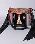 American Darling Cross Body Hand Tooled Saddle Blanket Genuine Leather Women Bag Western Handbag Purse
