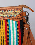 American Darling Cross Body Hand Tooled Saddle Blanket Genuine Leather Women Bag Western Handbag Purse