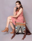 American Darling ADBGZ699 Crossbody Hand Tooled Saddle Blanket Genuine Leather Women Bag Western Handbag Purse